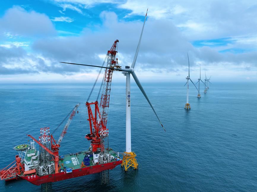 Offshore wind project achieves full power generation