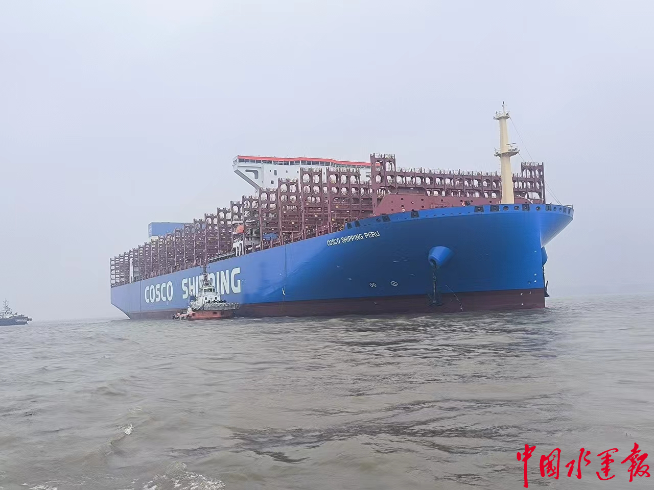 水大流急！长江扬州段2天3艘新造海轮顺利试航