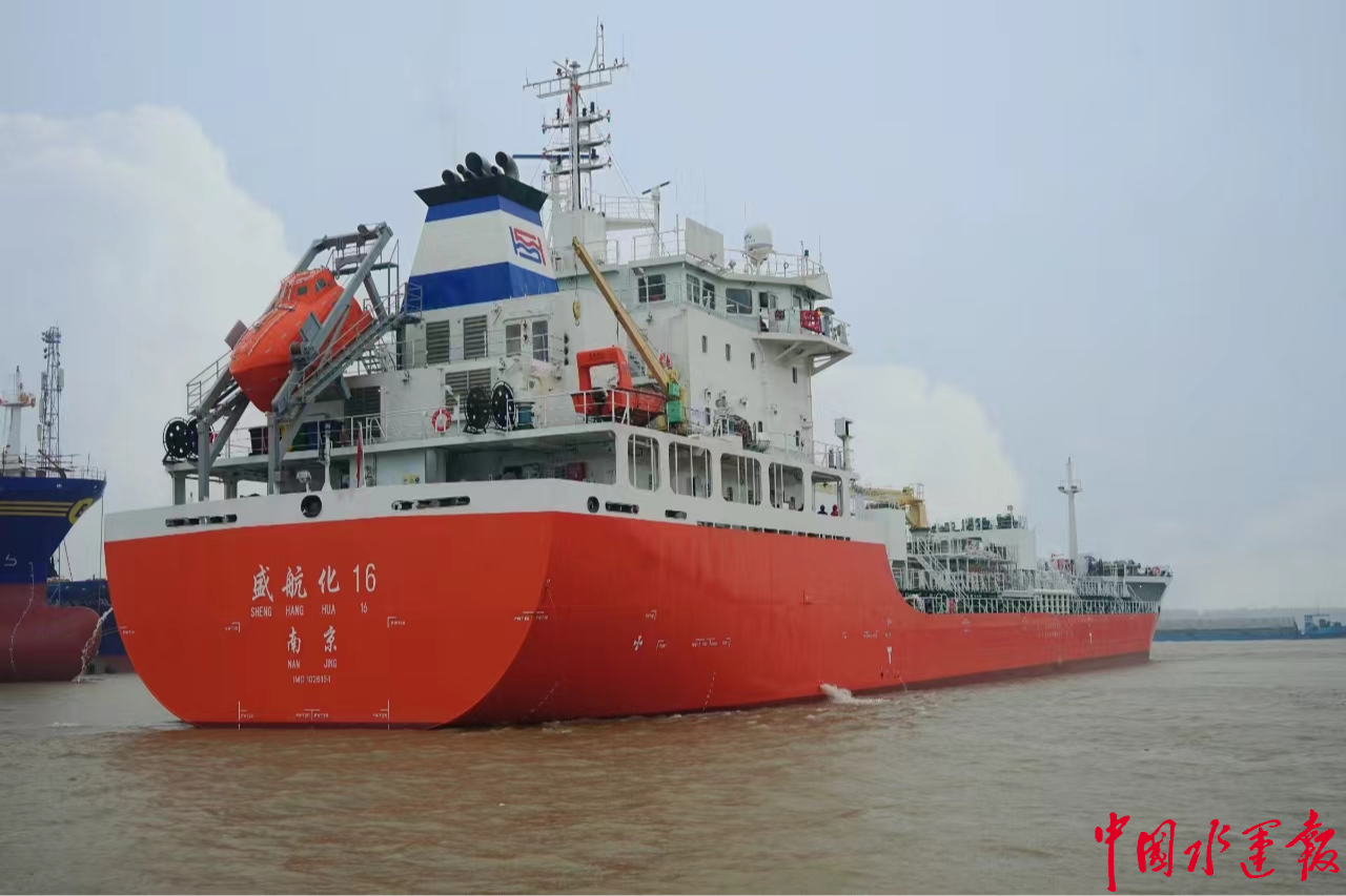 水大流急！长江扬州段2天3艘新造海轮顺利试航