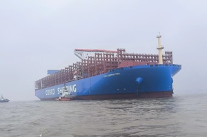 水大流急！长江扬州段2天3艘新造海轮顺利试航