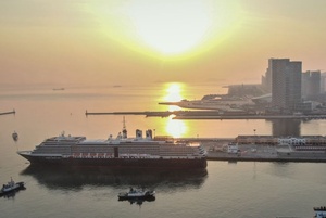复航后我国东北城市首次迎来国际邮轮到访