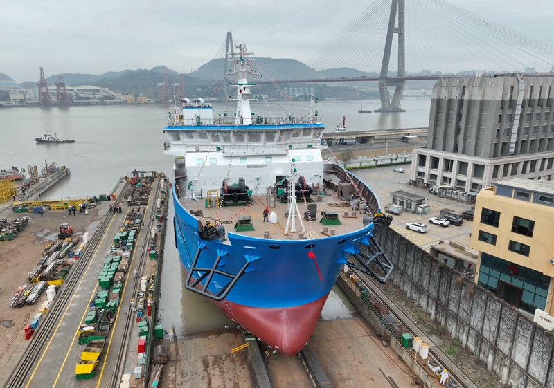 “福州造”再拔头筹 全国首艘自主设计建造的大型海上风电运维母船下水 “福州造”再拔头筹 全国首艘自主设计建造的大型海上风电运维母船下水
